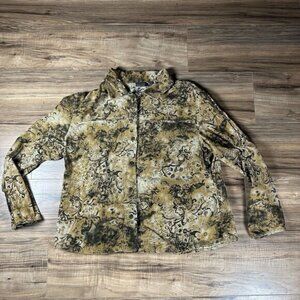 Chico’s Corduroy Shirt Woman’s Size 3 All Over‎ Geometric Print Button Up